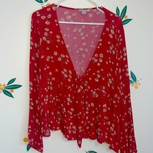 American Eagle XXL flowy adjustable blouse